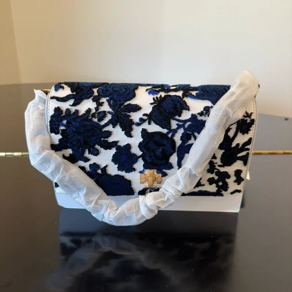 NWT Luxury Maximalist Couture Authentic Tory Burch Kira Fil Coupé Shoulder Bag - Picture 11 of 17